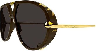 Bottega Veneta Womens Sunglasses Havana-Grey
