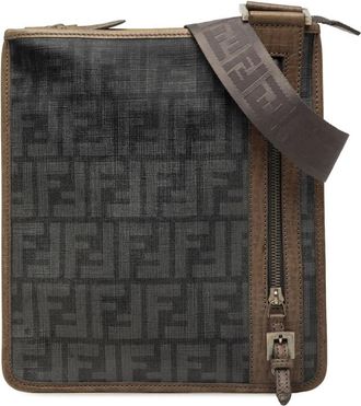Fendi Pre-owned Fendi Zucca Spalmati Flat Messenger Bag Ladies XG4VNLK6OCYDKCAD