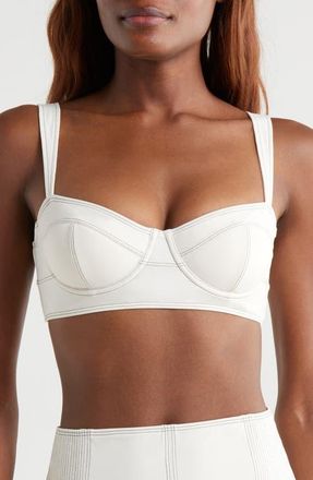 Ulla Johnson Ravello Underwire Bikini Top in Cowrie at Nordstrom, Size Petite