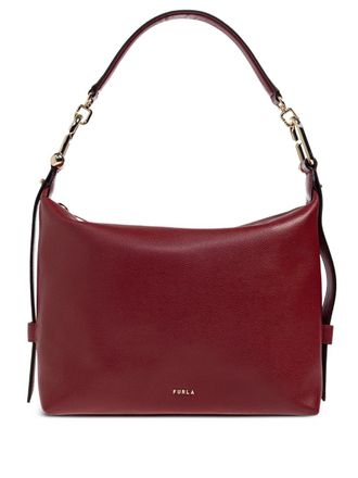 Furla chain-detail leather shoulder bag - women - Calf Leather - One Size - Red