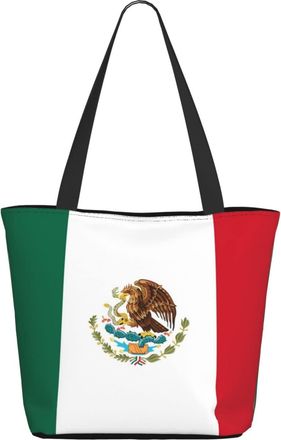 AOOEDM Mexican Flag (2) Ladies Shopping Bag 13x11x7in.The Perfect ValentineS Day Gift.It Is The Best ValentineS Day Gift For Mom, Daughter, Wife,Etc