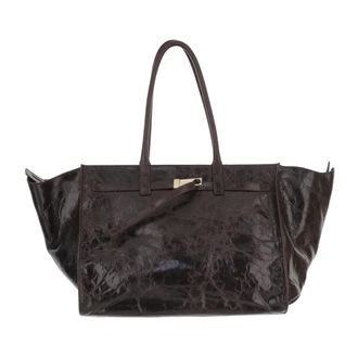 Benedetta Bruzziches Mame Weekend Tote Bag - Dames - Shoppers - Bruin - ONE Size - Leer - Tassen
