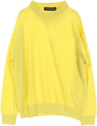 Louis Vuitton Maglione con applicazione logo anni 2020 - Giallo