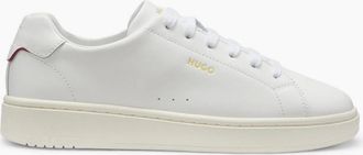 HUGO BOSS Mens HUGO Neston tenn fllt Trainers 100 White - Size: 10