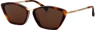 Max Mara Womens Sunglasses Mm0162 Havana Acetate