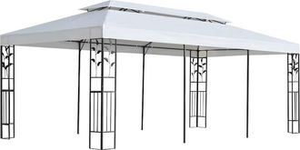 vidaXL Lona Para Cenador Blanco 300 X 600 Cm Poli&eacute;ster Vidaxl