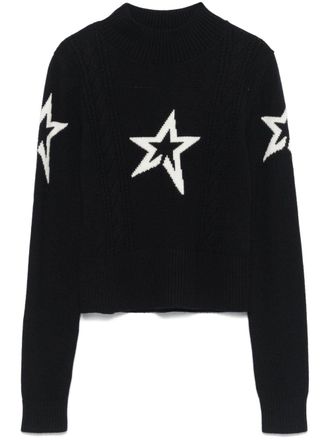 Perfect Moment Cable sweater - women - Merino - L - Blue