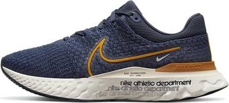 Nike React Infinity Run Flyknit 3 Premium Mens Running Trainers Sneakers Shoes DO9582 (Dark Obsidian/Sail/Sand Drift/Light Curry 400) UK7.5 (EU42)