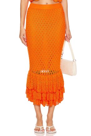 Beach Riot Polly Midi Skirt In Sunshine Haze