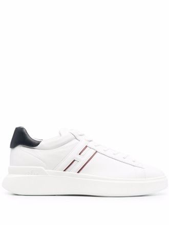 Hogan White H580 Leather Sneakers