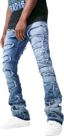 Jordan Craig Martin Stacked Oasis Denim Jeans In Nightfall
