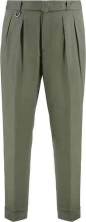 Paolo Pecora Pantaloni in misto cotone - Verde