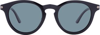 Cartier Green Polarized Oval Unisex Sunglasses CT0010S 001 48