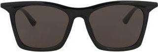 Balenciaga Core 54mm Square Sunglasses in Black Black Grey at Nordstrom Rack