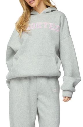 Edikted Lover Oversize Hoodie in Gray-Melange at Nordstrom, Size X-Large