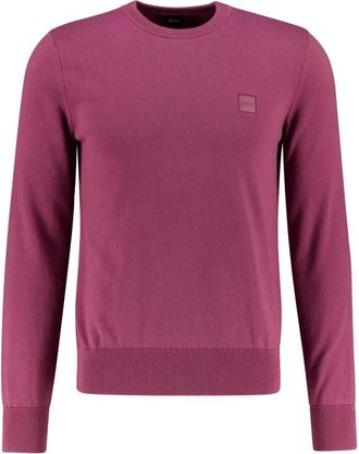 HUGO BOSS Truien & Vesten, Heren, Rood, S, Katoen, Kanovano S Knit