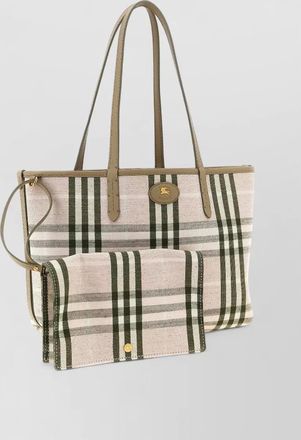 Burberry bloomsbury medium reversible shoulder shopping bag