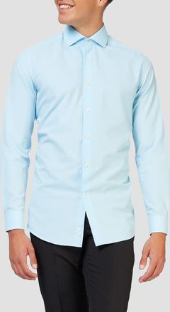 OppoSuits Cool Blue Modern Tailored Fit Wrinkle Resistant Button-Up Shirt at Nordstrom, Size Xxx-Large