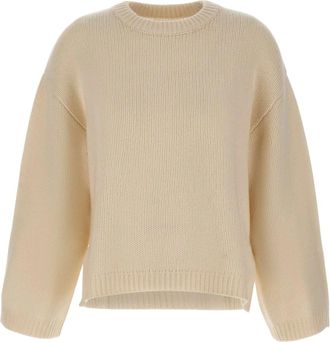 Soft Goat Trui met ronde hals - Dames - Truien - Beige - Maat: M Kasjmier