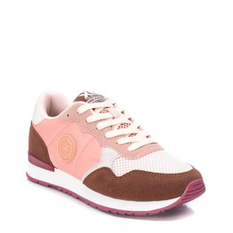 Xti Womens Lace-Up Sneakers In Light Pink