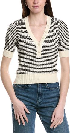 Frame Denim Frame Denim The Stripe V-Neck Sweater