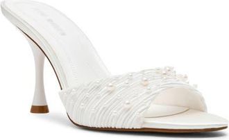 Steve Madden Santi Slide Sandal in White Pearl at Nordstrom, Size 8.5