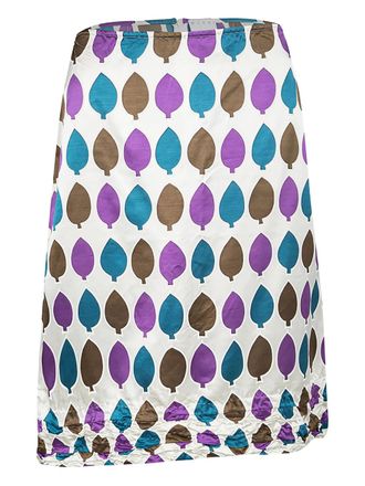 Marni silk asymmetric skirt - White