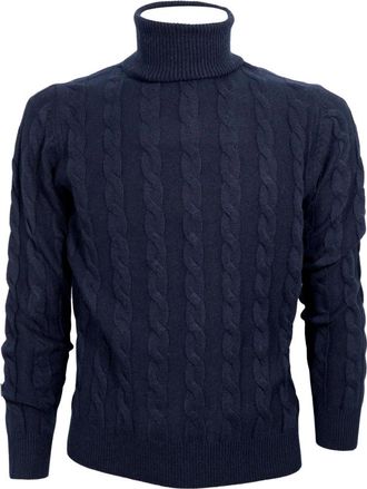 Cashmere Company Coltrui - Heren - Coltruien - Blauw - 3XL - Truien & Vesten