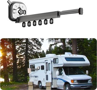 OEM Tendedero De Ropa Mural Con Ventosas, Fabricado En Aleaci&oacute;n De Aluminio, Retr&aacute;ctil, Sin Necesidad De Taladrar, Ideal Para Autocaravanas, Caravanas, Ba