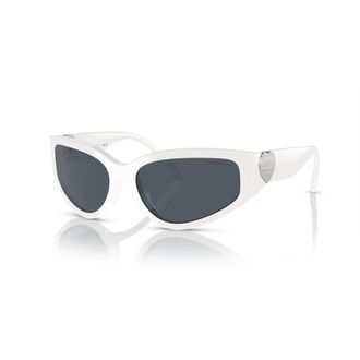 Tiffany & Co. Wit/Donkergrijs Zonnebril - Dames - Zonnebrillen - Wit - 59 MM - Accessoires