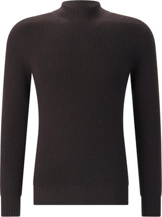 Gran Sasso Coltruien - Heren - Coltruien - Bruin - 2XL - Wol - Truien & Vesten