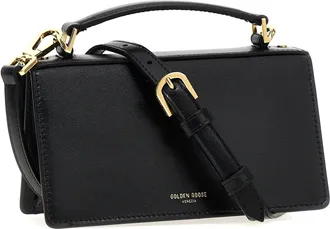 Golden Goose Palmellato Leather Top Handle Bag - Black