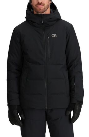 Outdoor Research Snowcrew 700 Fill Power Down Hooded Jacket in Black at Nordstrom, Size Xxx-Large