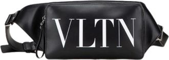Valentino Pre-owned Belt Bags, female, Black, Size: ONE SIZE Pre-owned Leather Belt Bag