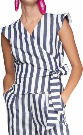 Vilagallo Cruzado Top In Striped