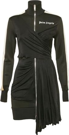 Palm Angels draped jersey mini dress - Black