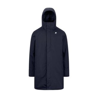 K-Way Warme Ottoman Jas - Heren - Parka Jassen - Blauw - 2XL - Polyester - Jassen