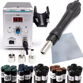 OEM M&aacute;quina De Soldar Techrebal 858d Con Un Conjunto De Elementos Para Soldar Pl&aacute;stico