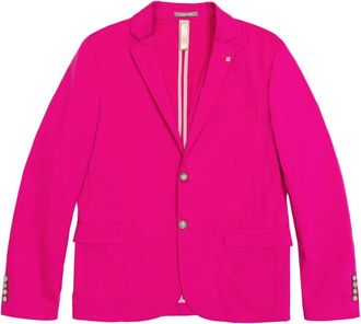 Gianni Lupo Fuchsia Jas - Heren - Blazers - Roze - XS - Katoen - Jassen