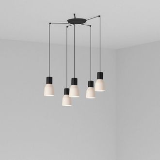 Faro Barcelona Kombo L&aacute;mpara Colgante Beige &Oslash;120 5l 68592-5l