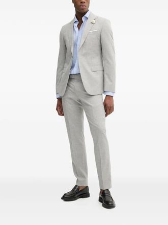 Joop Pak met enkele rij knopen - Grijs