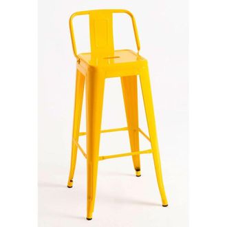 Regalos Miguel Taburetes Altos - Taburete Torix Respaldo - Amarillo