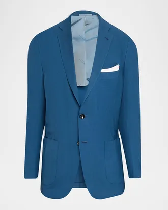 Kiton Men & apos;s Washed Cashmere Single-Breasted Sport Coat