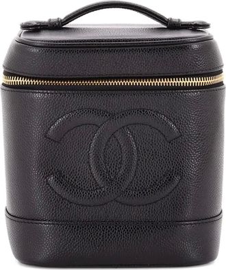 Chanel Trousse make up Timeless in pelle Caviar - Nero