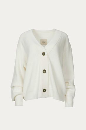 Harris Tapper Lang Cardigan In Ivory