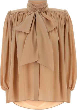 Chlo&eacute; Powder Pink Crepe Blouse