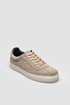 Ben Sherman Bentley II Su&egrave;de Heren Stone Sneakers