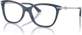 Jimmy Choo London 52mm Rectangle optical glasses in Blue at Nordstrom