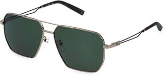 Fila Sfib 09 Zonnebril - Heren - Zonnebrillen - Geel - 61 MM - Accessoires