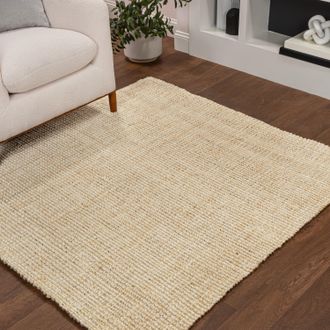 Jonathan Y Designs Hiro Hand Woven Chunky Jute Area Rug